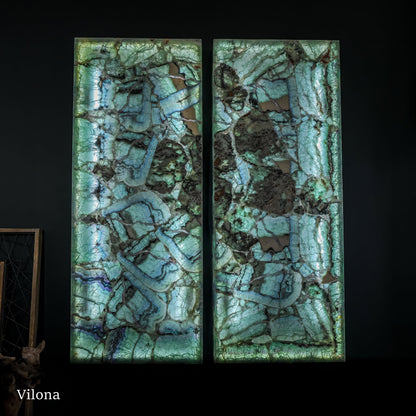 Fluorite Crystal Wall Panels #6 (Pair)