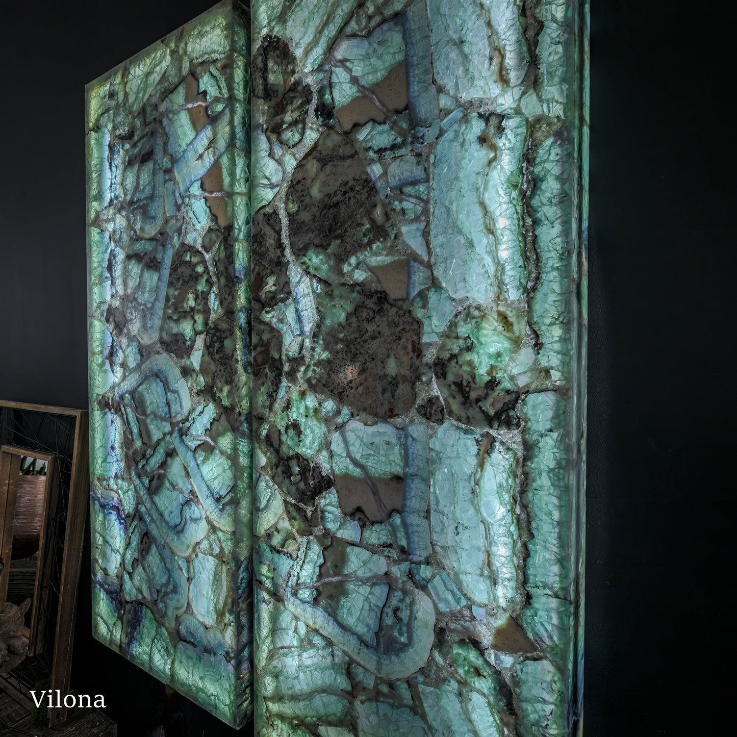 Fluorite Crystal Wall Panels #6 (Pair)