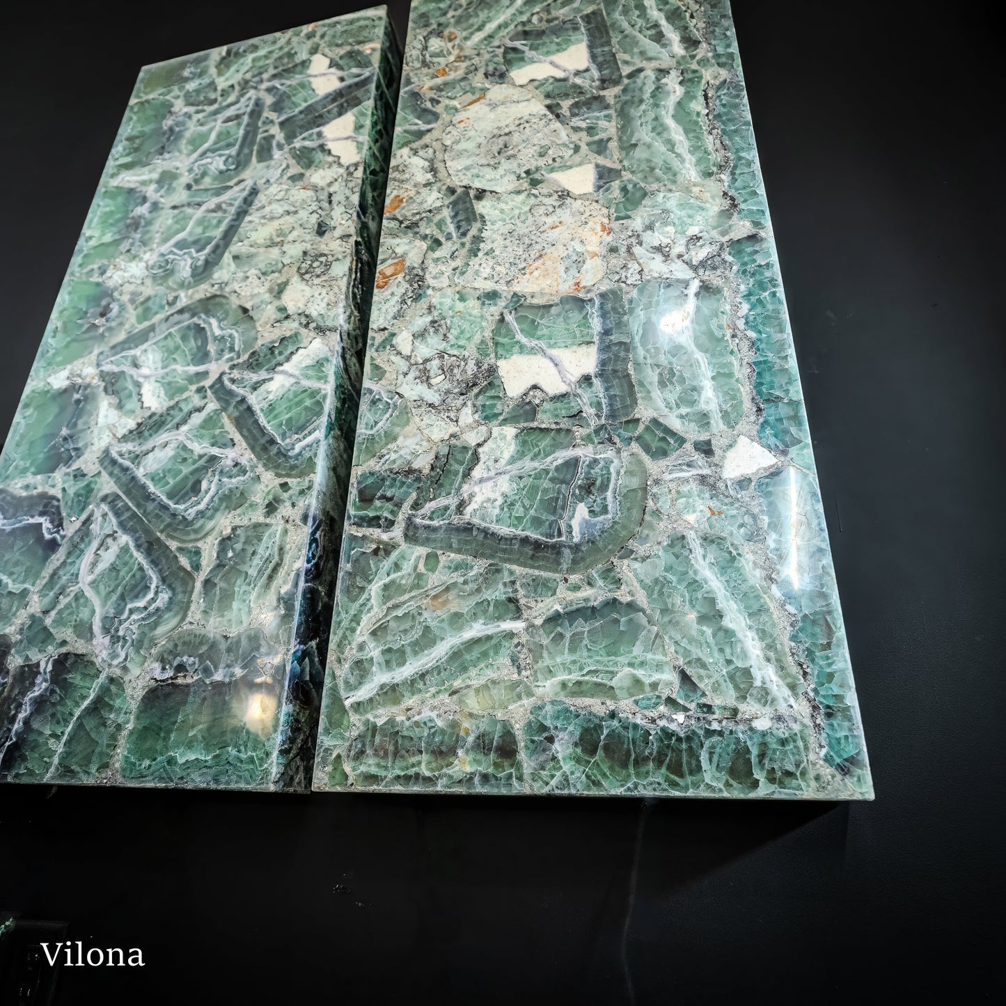 Fluorite Crystal Wall Panels #6 (Pair)