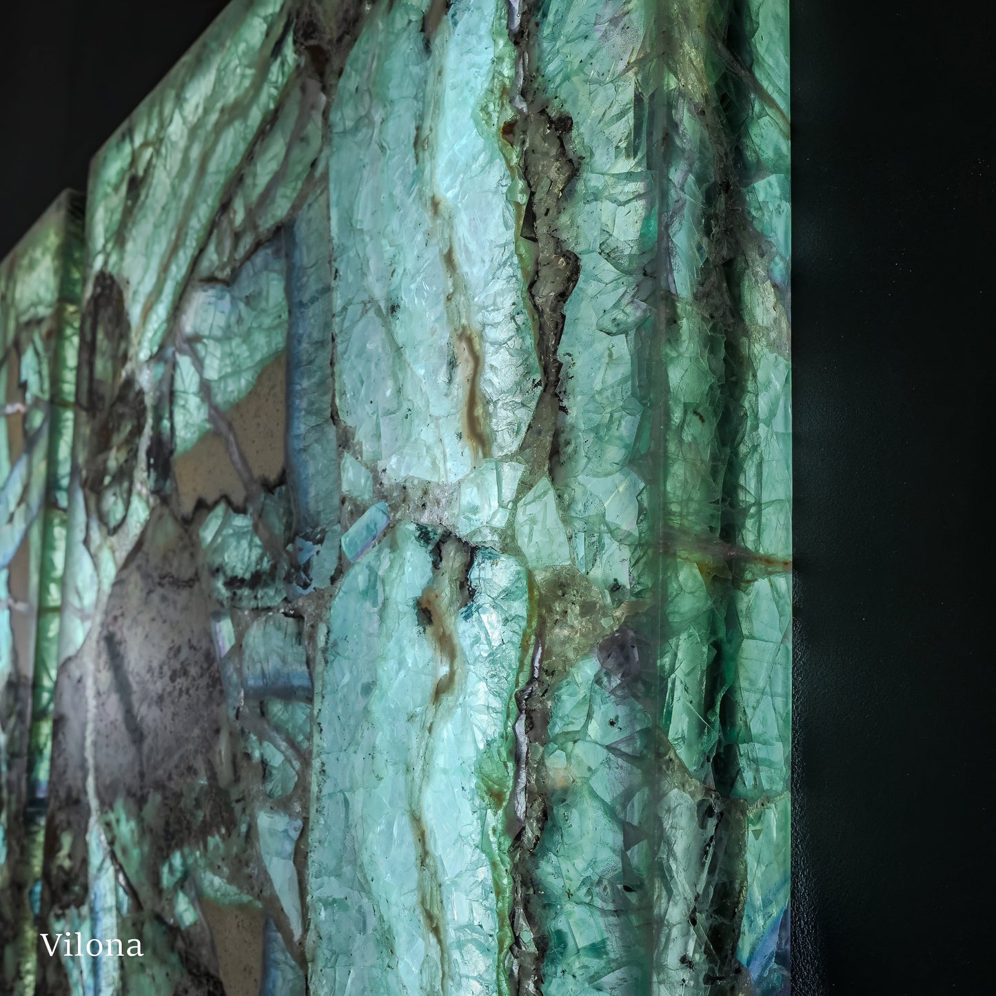 Fluorite Crystal Wall Panels #6 (Pair)