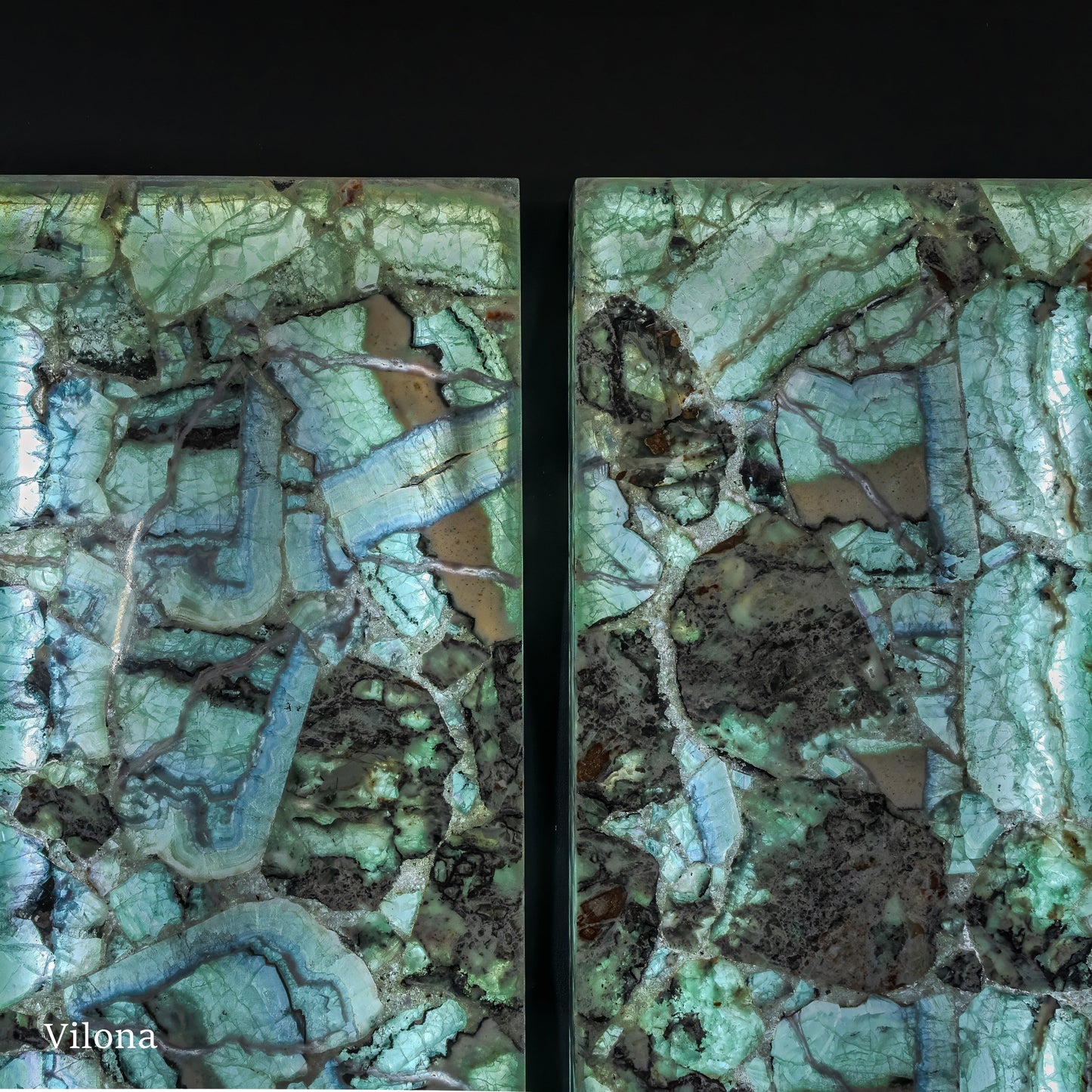 Fluorite Crystal Wall Panels #6 (Pair)