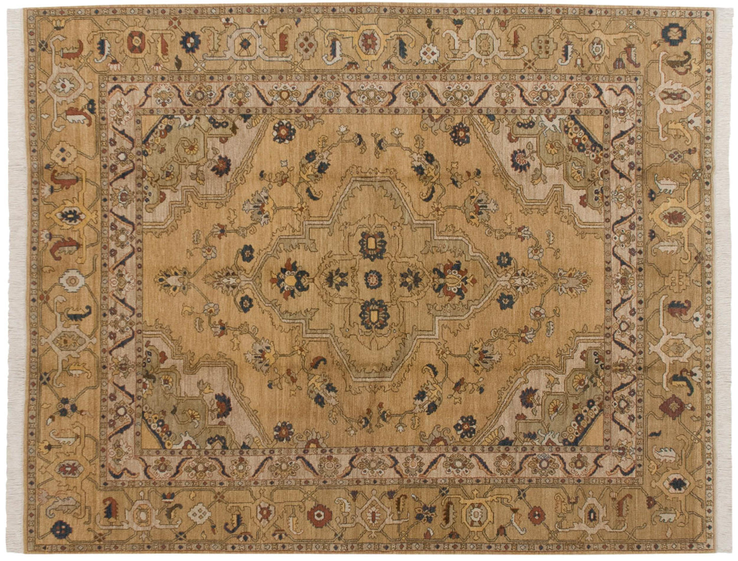 8x10 Vintage Armenian Heriz Design Carpet
