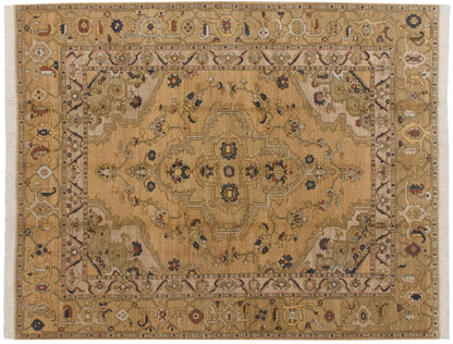 8x10 Vintage Armenian Heriz Design Carpet