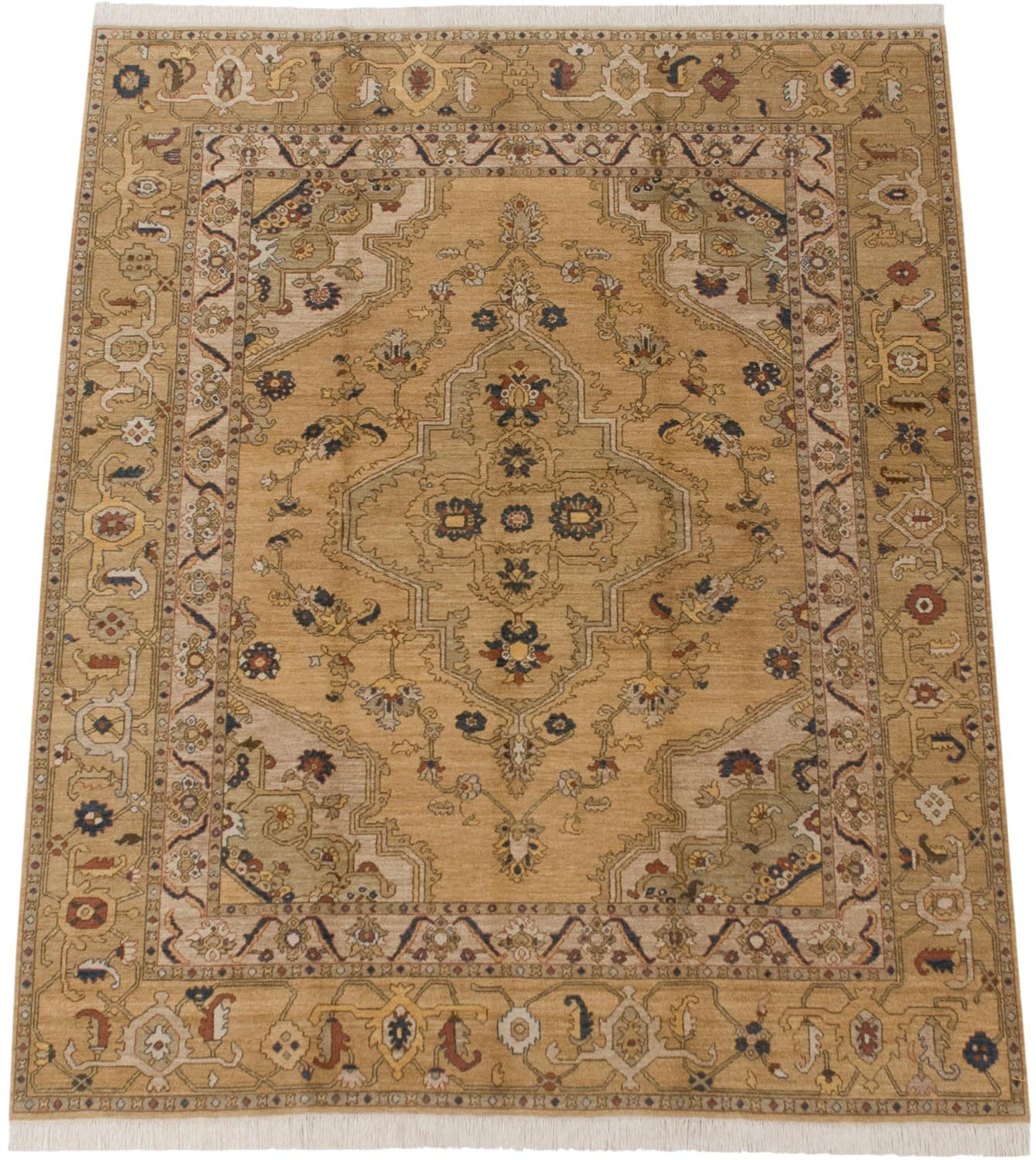 8x10 Vintage Armenian Heriz Design Carpet