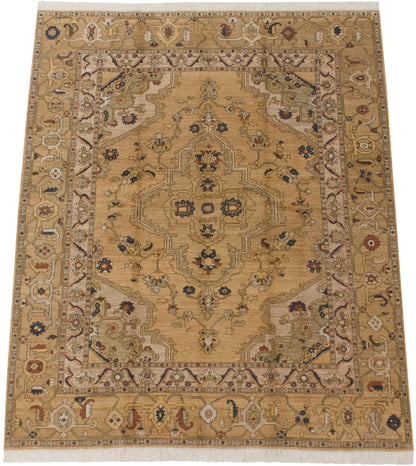 8x10 Vintage Armenian Heriz Design Carpet