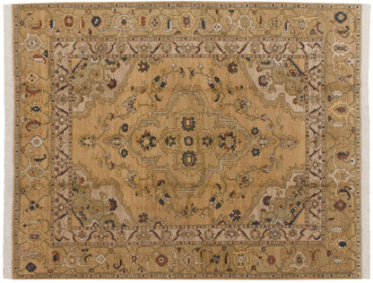 8x10 Vintage Armenian Heriz Design Carpet