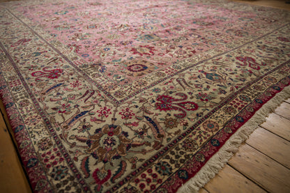 12x13.5 Vintage Tabriz Square Carpet