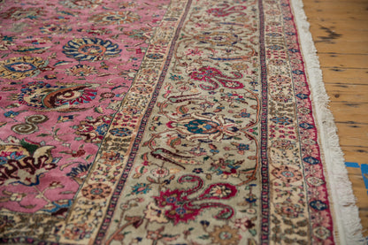 12x13.5 Vintage Tabriz Square Carpet