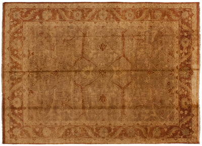 10x13.5 New Gold Wash Indian Oushak Design Carpet