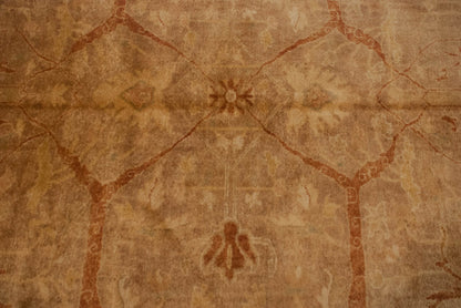 10x13.5 New Gold Wash Indian Oushak Design Carpet