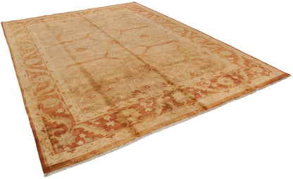 10x13.5 New Gold Wash Indian Oushak Design Carpet