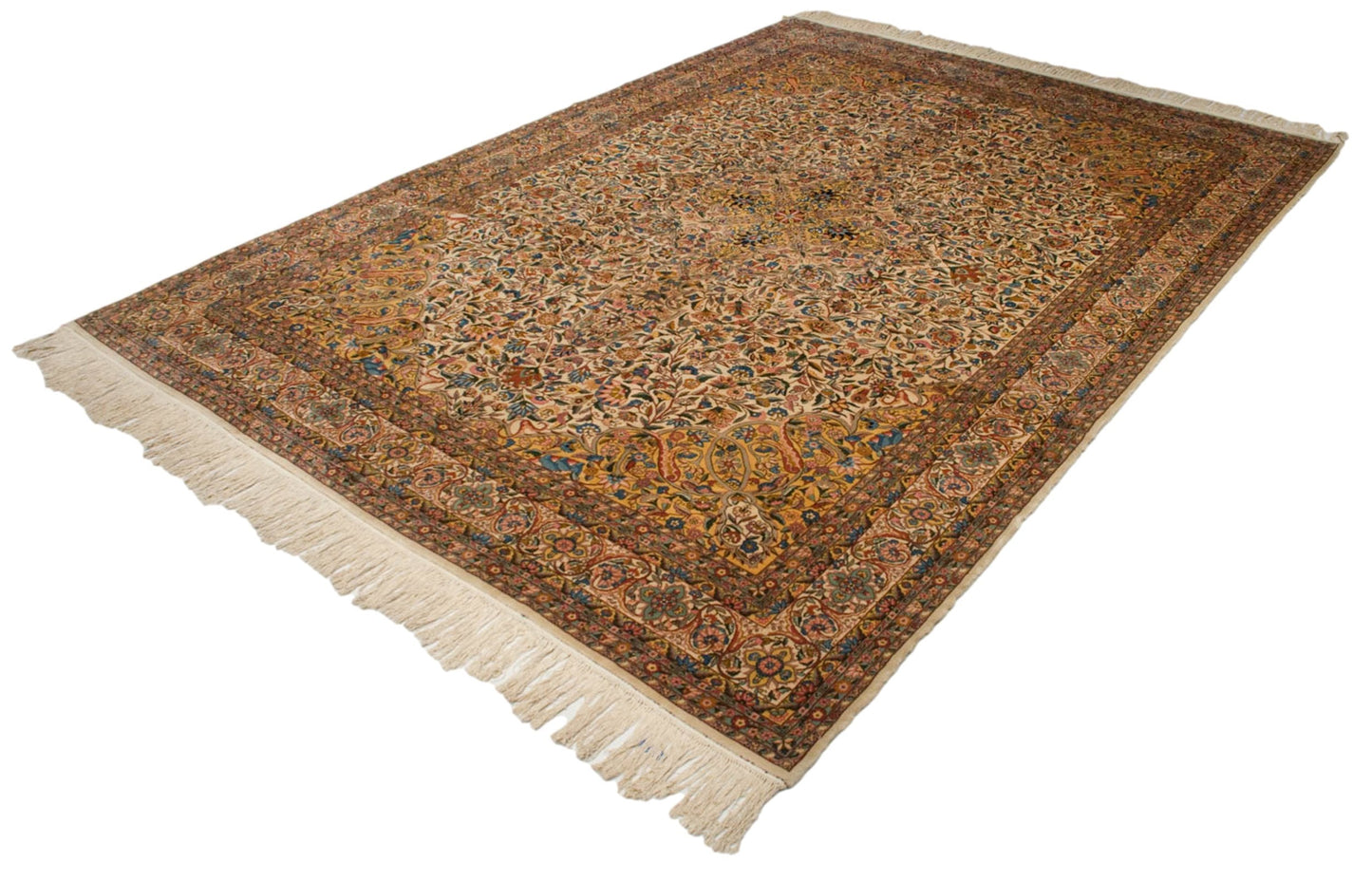 10x14.5 Vintage Fine Bulgarian Isfahan Design Carpet