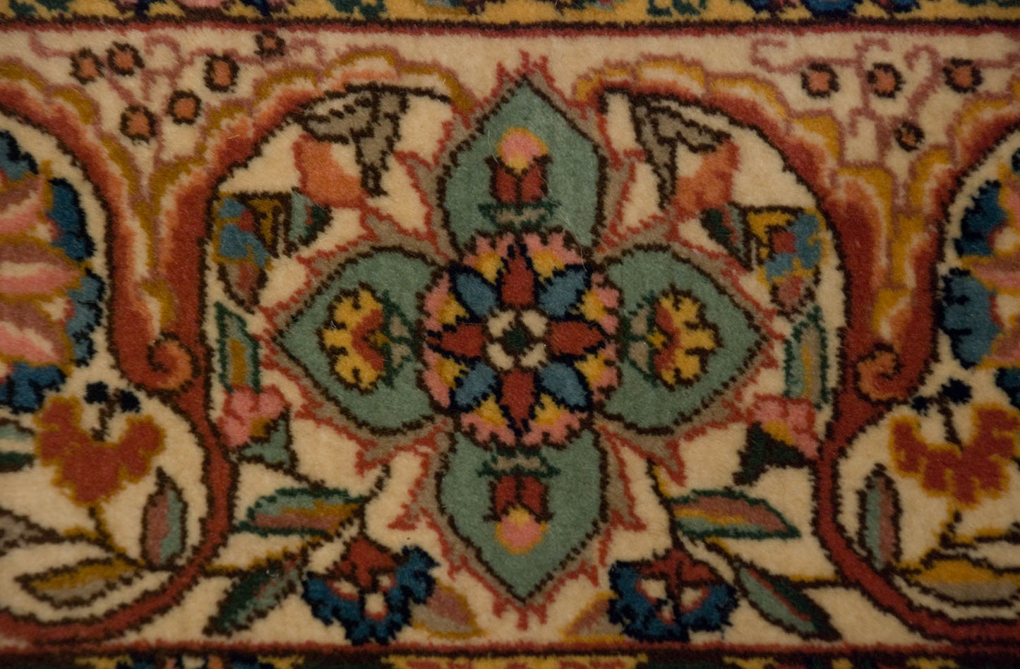 10x14.5 Vintage Fine Bulgarian Isfahan Design Carpet