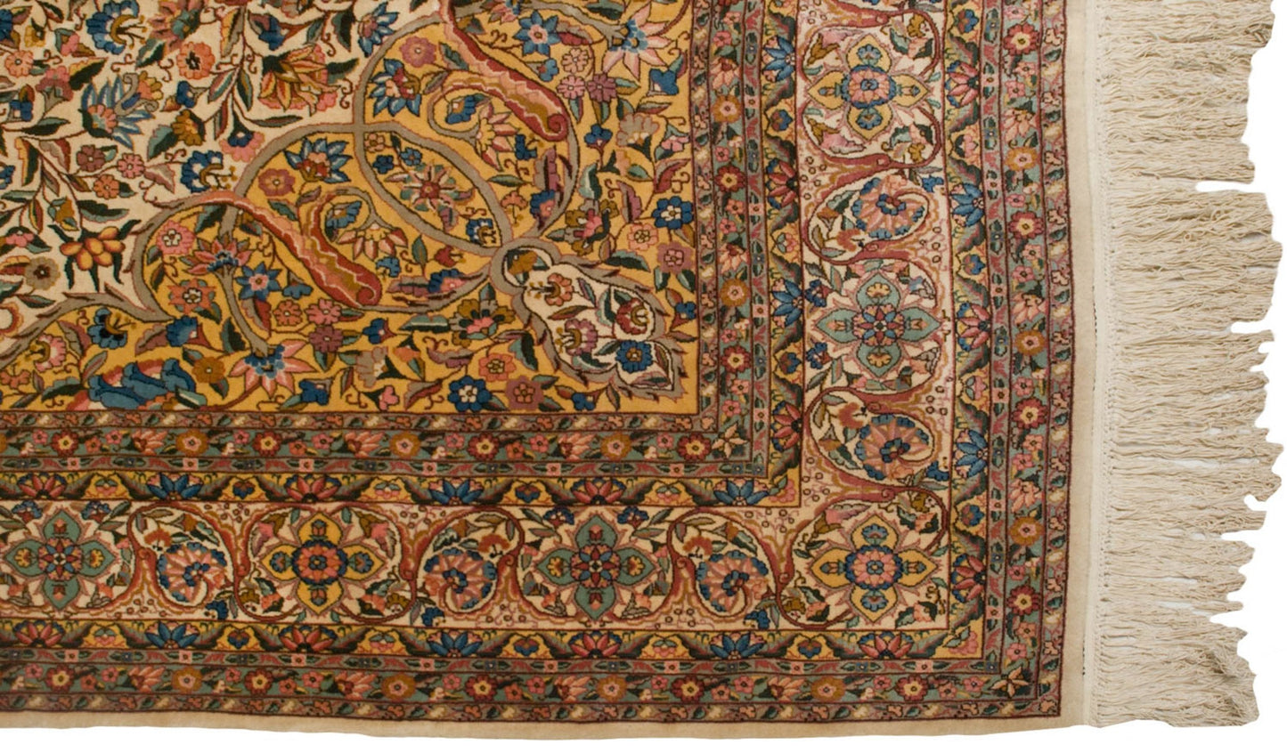 10x14.5 Vintage Fine Bulgarian Isfahan Design Carpet