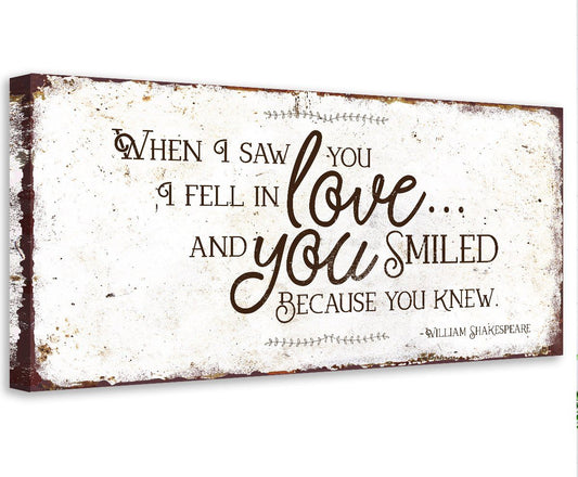 When I Saw You - Canvas